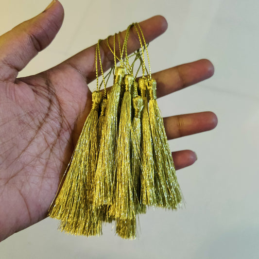 Gold colour tassels for bookmark