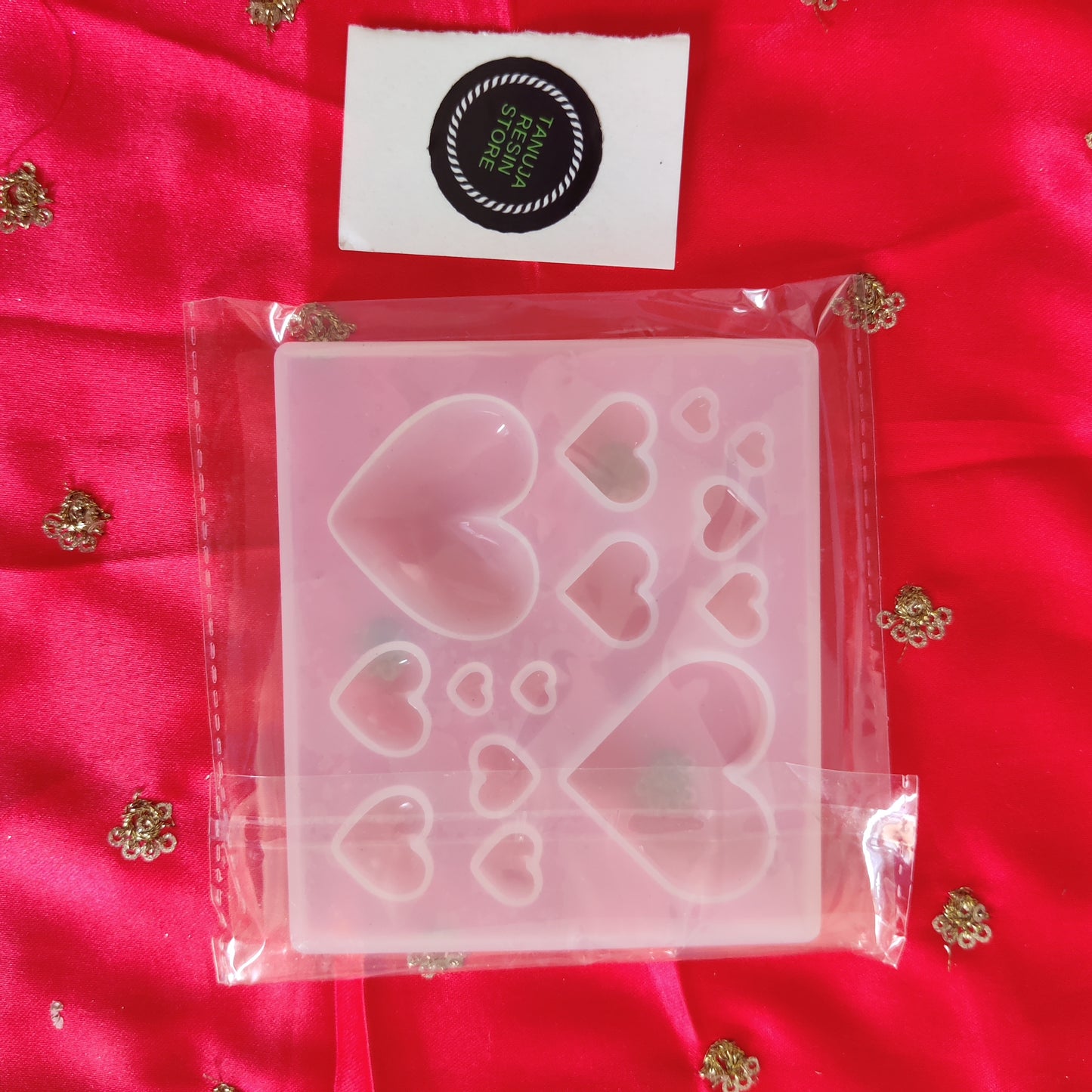 Small different hearts shape silicon mould