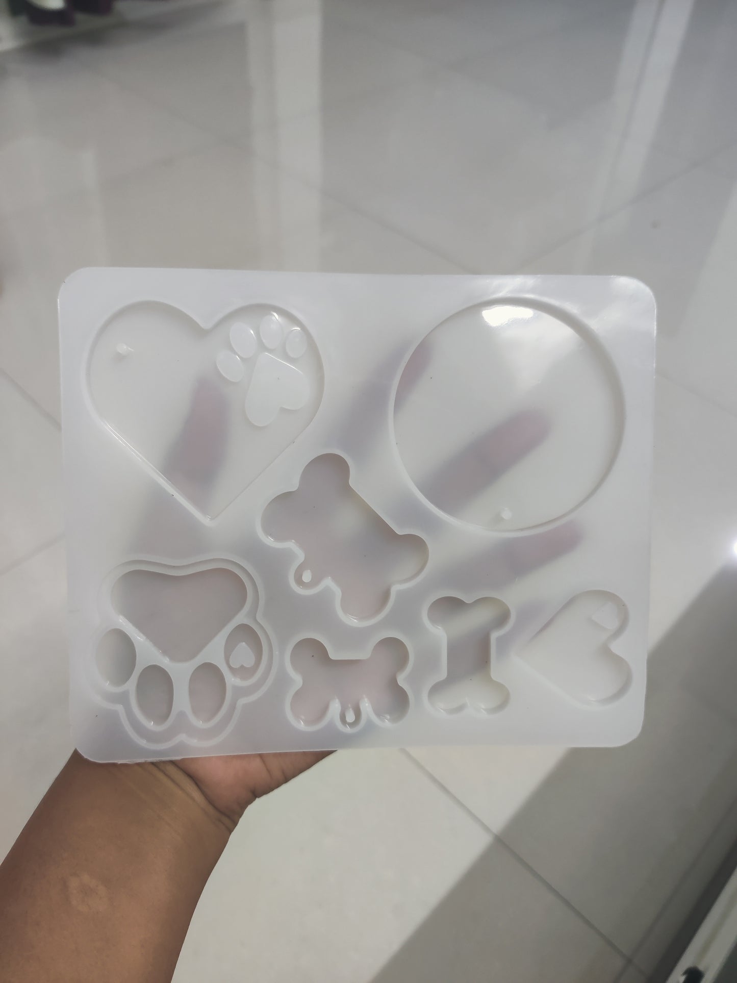 Dog tag in different shapes silicon mould