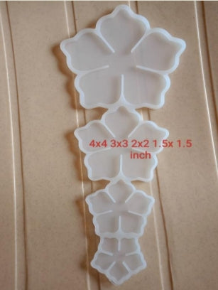 4 in one flower mould or 3D flower mould