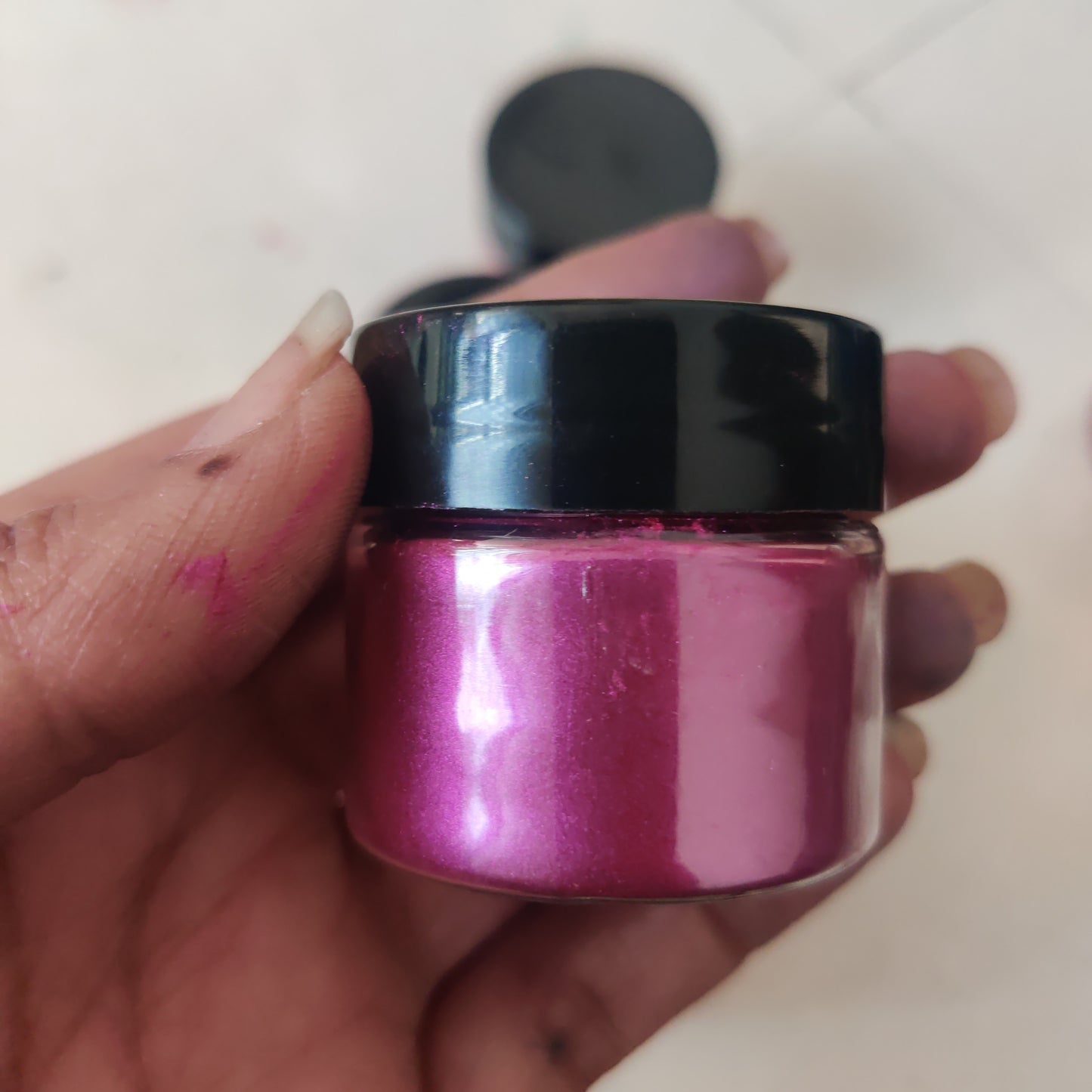 Magenta Pearl Powder