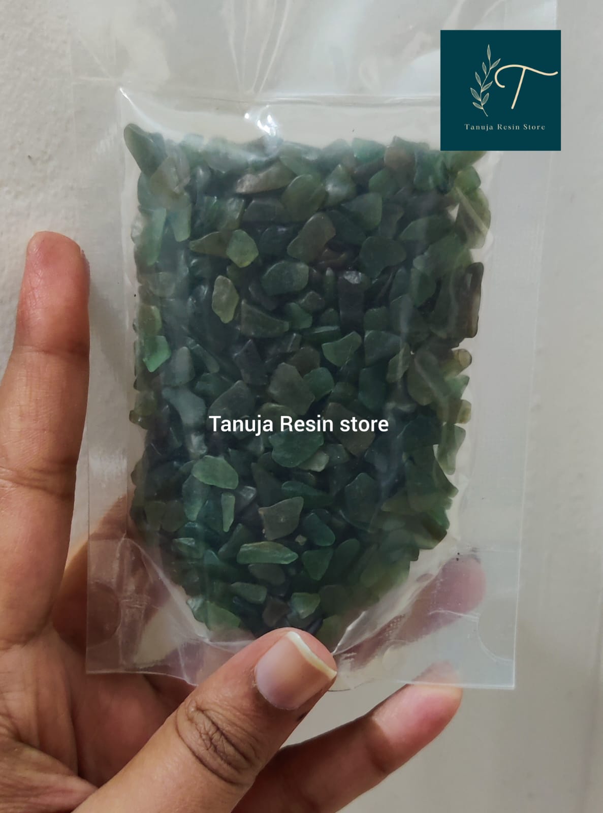 Marble Green Stone - 100 gm
