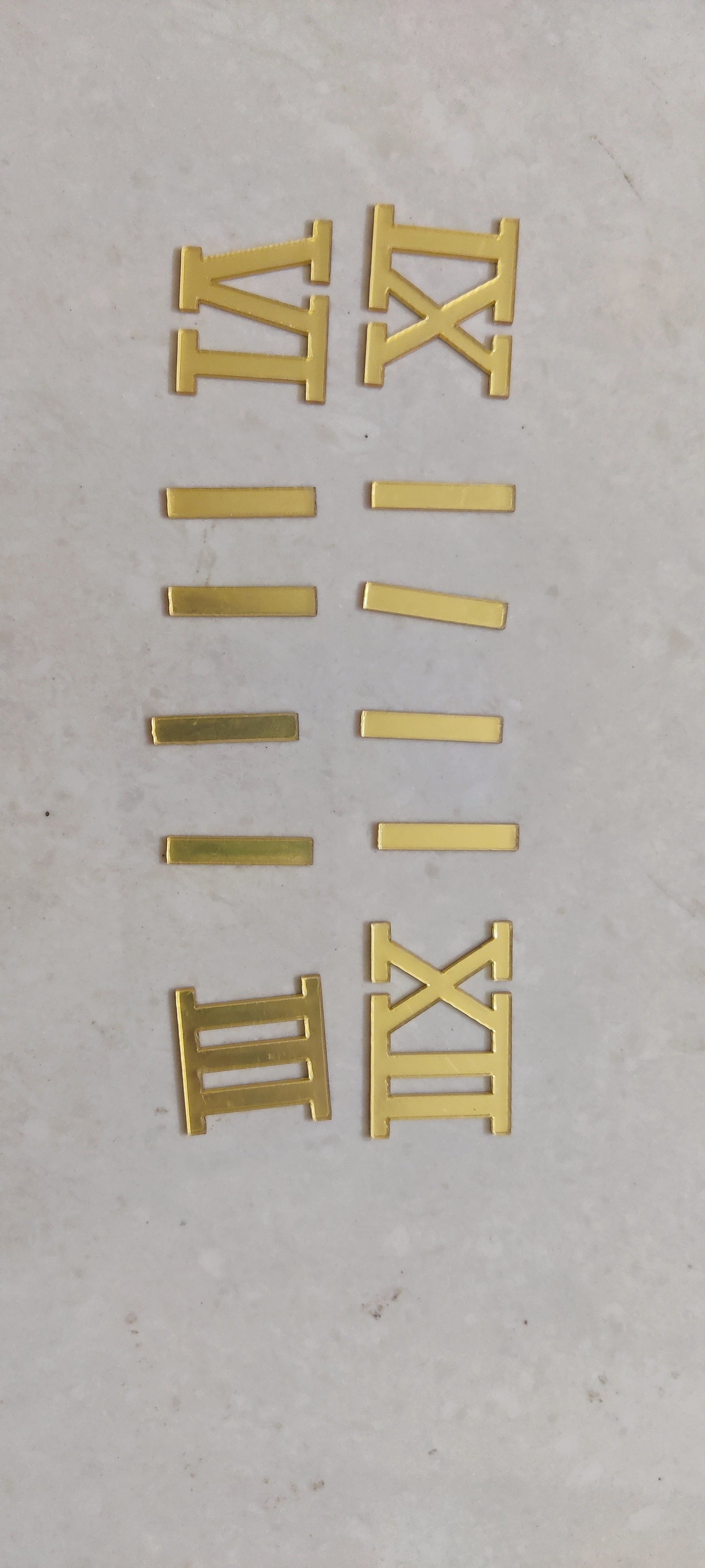 1" roman acrylic number for Clock