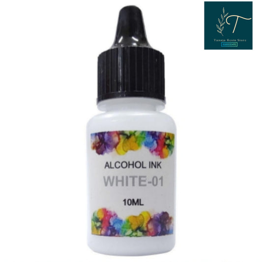 Alcohol ink white colour