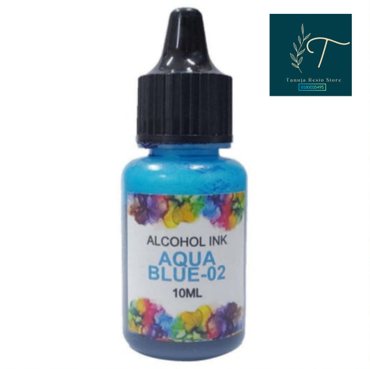 Alcohol ink Aqua Blue colour