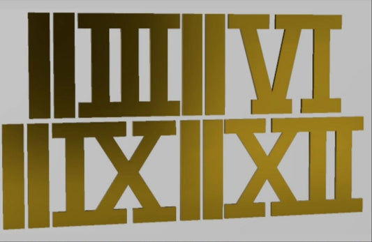 1" roman acrylic number for Clock
